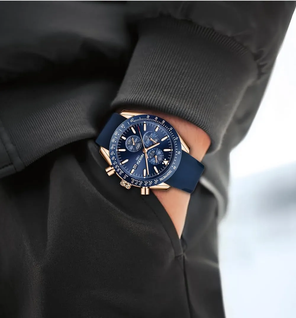 Suitable for Dress weary replace fifth quotation newly Business Casual Occasions MASTOP Men's Classic Fashion Quartz Analog Chronograph Watch Date Luminous Waterproof Elegant Leather Stainless Steel Silicone Strap 