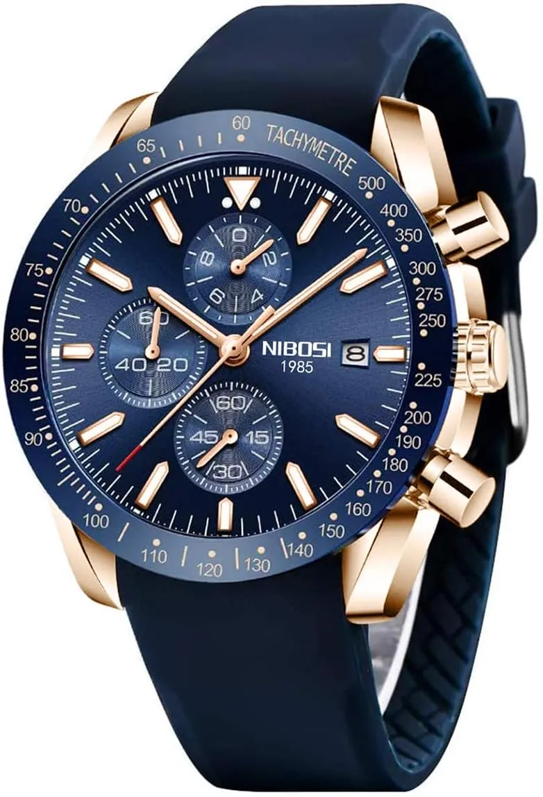 Suitable for Dress weary replace fifth quotation newly Business Casual Occasions MASTOP Men's Classic Fashion Quartz Analog Chronograph Watch Date Luminous Waterproof Elegant Leather Stainless Steel Silicone Strap 