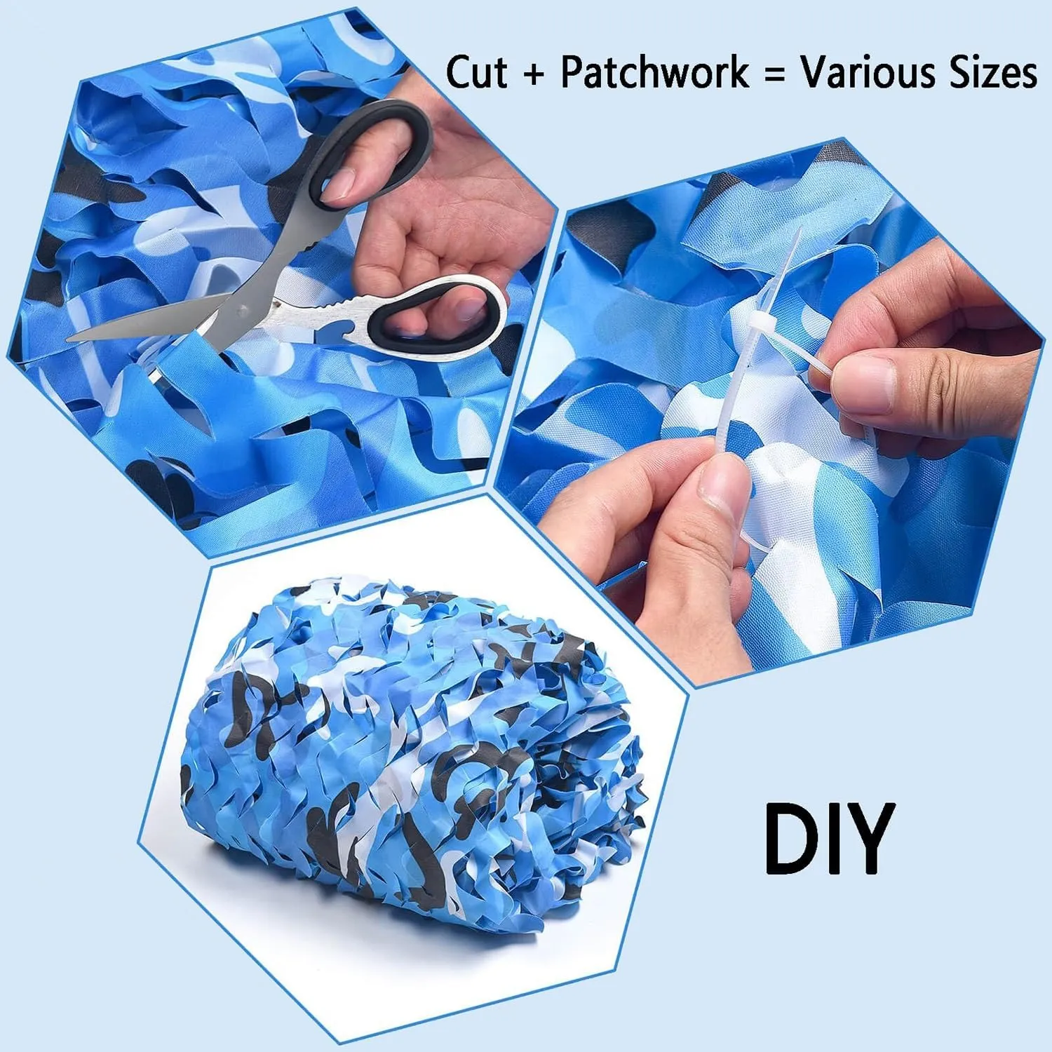 Sun Protection, Wind Protection, dust Protection Woodland Camouflage limestone Netting Camo Net Camo Tarp Camo Tent Camp Netting (2x3/3x4m/4x6m/8x8m) Shade, 