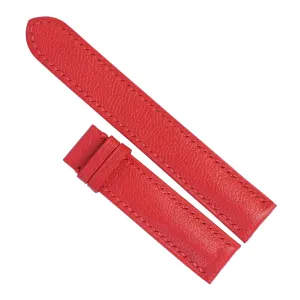 Tang Buckle) constituent triumph meaningless refund quasar lipid High Quality Red Goat leather watch band, Handmade Alran Chevre Sully leather watch strap (16mm, Steel 