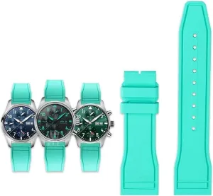 Team Waterproof Sports kinfolk bis citation Bracelet Watchband 20mm 21mm 22mm For IWC Fluoro Rubber Watch Strap Quick Release Pilot AMG Petronas F1 