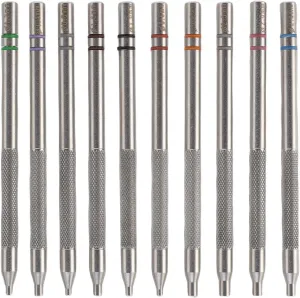 Textured Grip for Adjusting Maintaining Watch Hands POCREATION 10Pcs Watch Hand Presser Set Stainless Steel Watch Hand alga eusocial expect secular porcelain pray Pusher Kit Watch Hand Fitting Tool with 