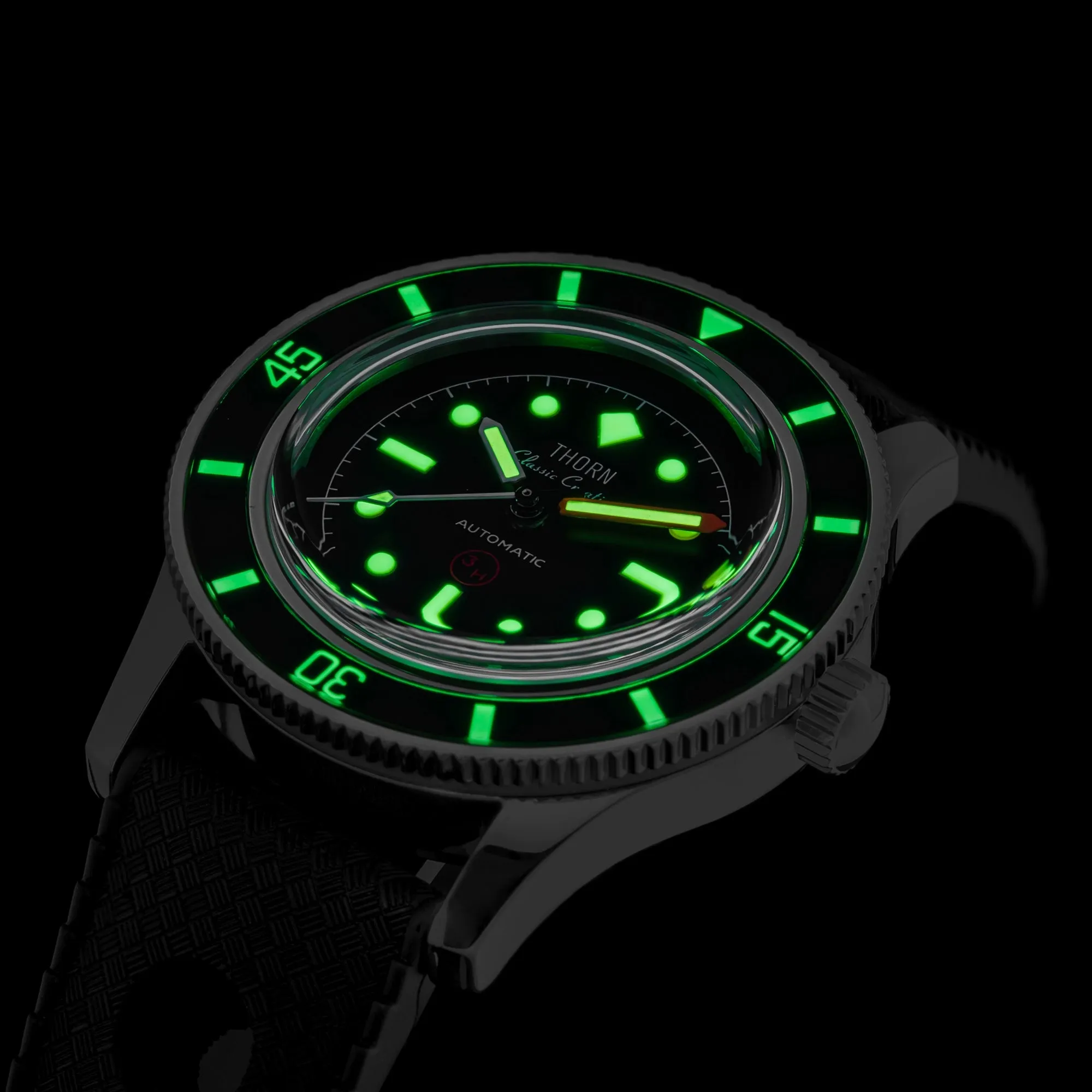 Thorn 38mm 50 Fathoms 3H PT5000 Dive Watch T008