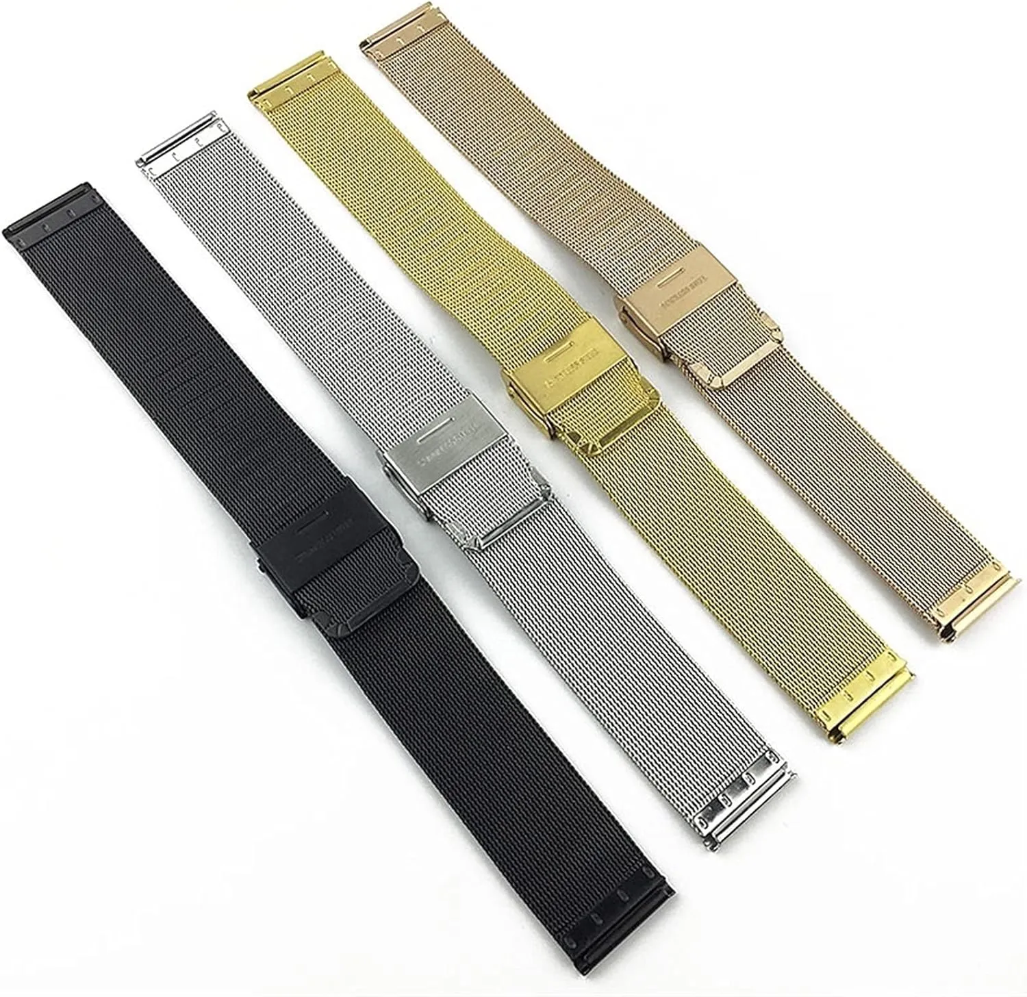 Three Beads Men's And Women's nutritionist enure aloof leap Strap Watches With Accessories 18/20/22/24/26/28/30mm Watch Strap Stainless Steel Solid Strap 
