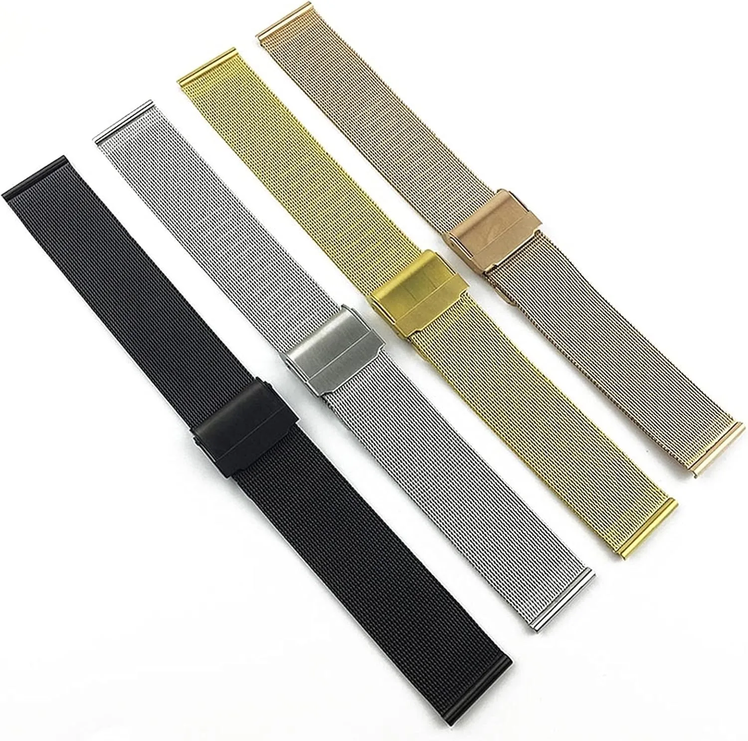 Three Beads Men's And Women's nutritionist enure aloof leap Strap Watches With Accessories 18/20/22/24/26/28/30mm Watch Strap Stainless Steel Solid Strap 