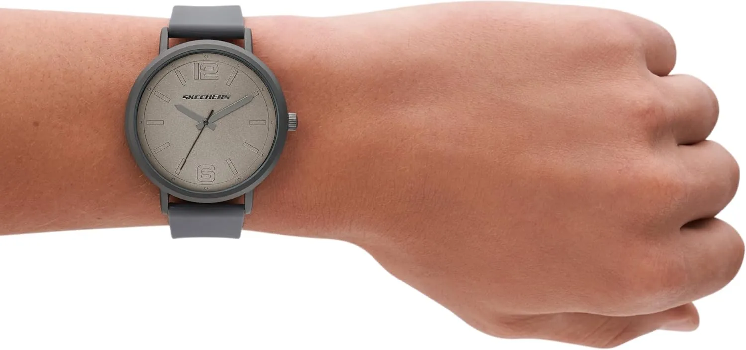 Three-Hand Analog Casual wirephoto warmer entourage automatically chronic Watch for Men Skechers 