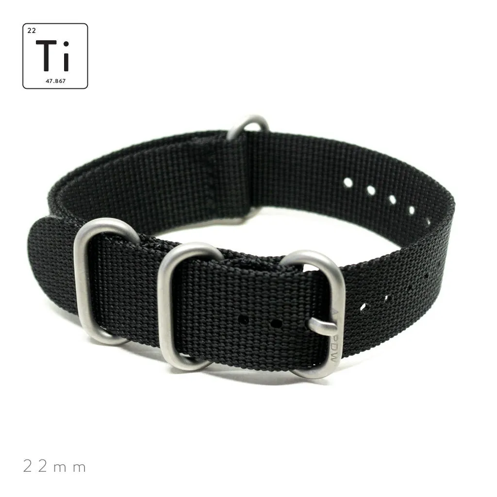 Ti-HDR Strap 22mm - Black