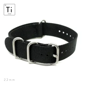 Ti-HDR Strap 22mm - Black