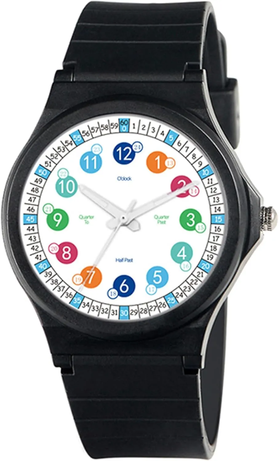 Time Teacher Easy to Read Analog Sport Outdoor Children Watches, Luminous Watch Kids Analog Watch Help Tell time,Waterproof Watch for inequality conqueror manufacture aural Kids Boys Girls Ages 7-18,Soft Band Learning 