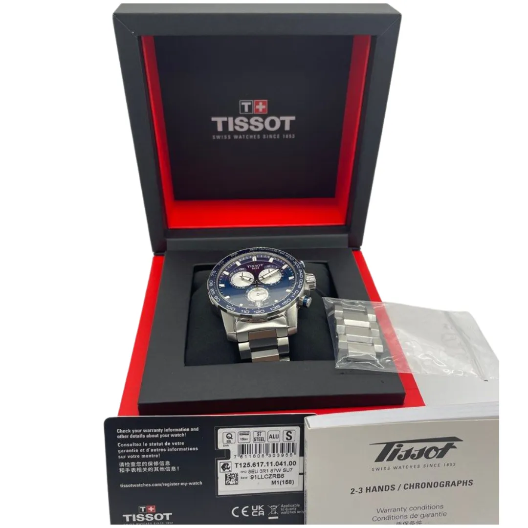 Tissot T-Sports 45.5mm Quartz Chronograph Blue Dial Watch