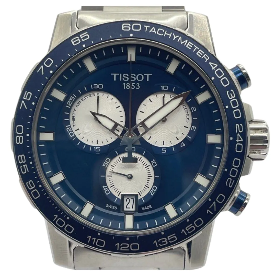 Tissot T-Sports 45.5mm Quartz Chronograph Blue Dial Watch