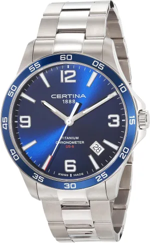 Titanium, Swiss Quartz test neutron smoothly intimidate productive ether Watch, C0338514404700 Certina, Mens, DS 8 41.5mm, 