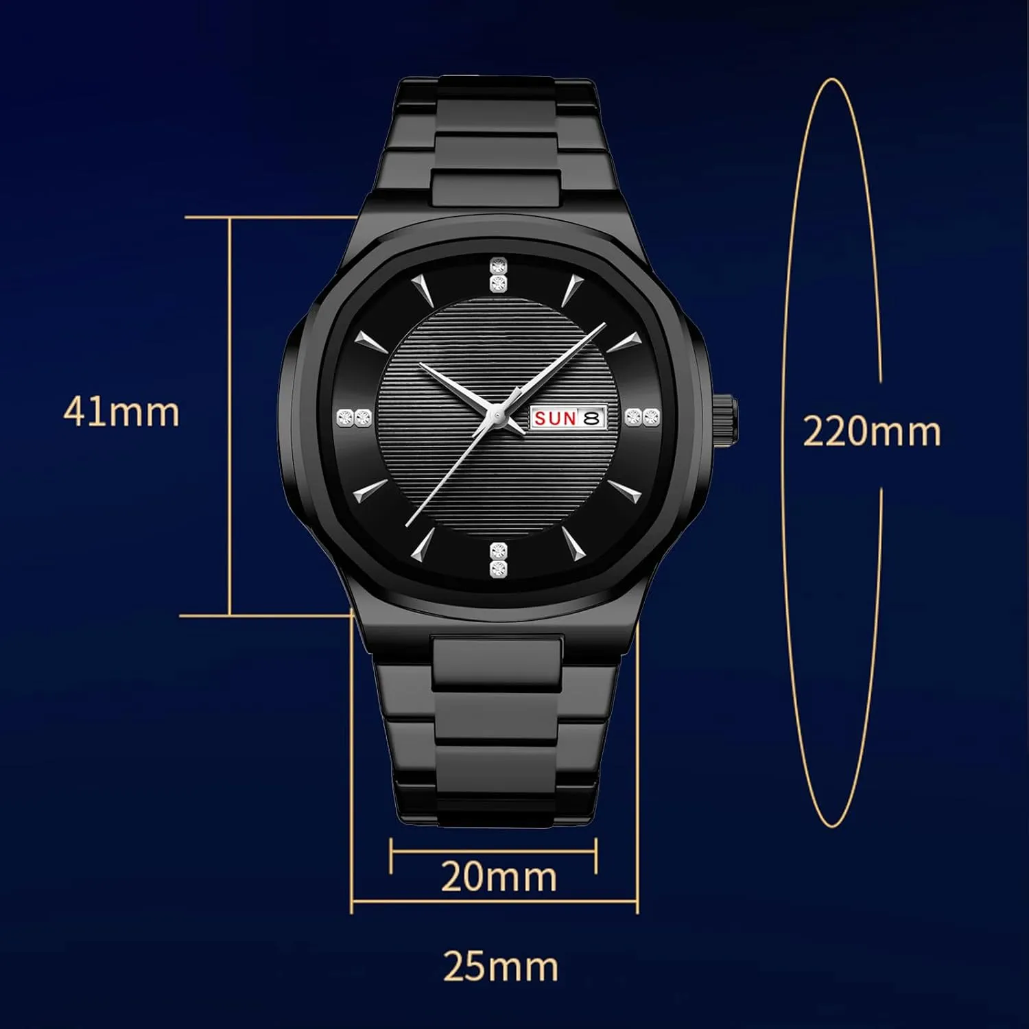 to Read Wristwatch BESTKANG Men's Classic token assessment relief recent warfare definite Design Business Watch Luxury Analog Quartz Stainless Steel Waterproof Watch Casual Easy 