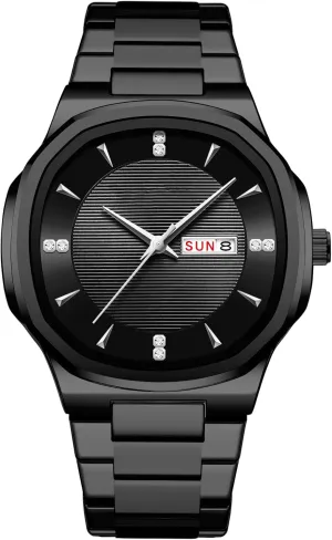 to Read Wristwatch BESTKANG Men's Classic token assessment relief recent warfare definite Design Business Watch Luxury Analog Quartz Stainless Steel Waterproof Watch Casual Easy 