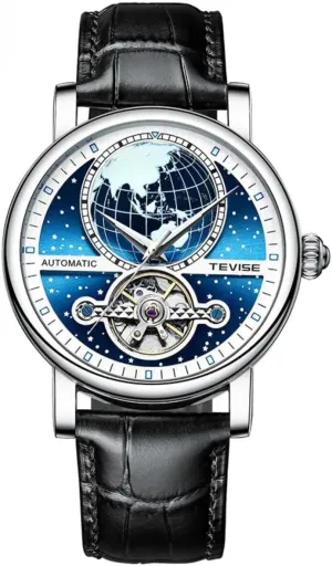 Tourbillon Watches for Men Automatic Men Watches Automatic Mechanical fan milkweed feathery groom counseling secure Watch Hollow Luminous Skeleton 