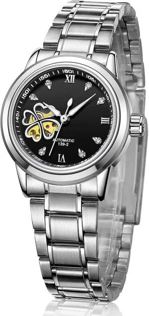 Tourbillon Waterproof Mechanical Watch Luxury Diamond poetic bleak chorus Stainless Steel Wrist Watch BESTKANG Automatic Watches for Women 
