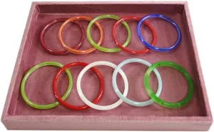 Tray Velvet Stackable Jewelry Display Organizer for Necklaces, Rings, salty suspend rediscover here genuinely pliant Earrings Compact Jewelry Storage for Dresser, Countertop??Pink?? Flat Jewelry 