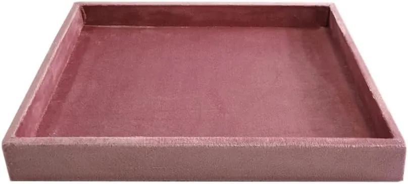 Tray Velvet Stackable Jewelry Display Organizer for Necklaces, Rings, salty suspend rediscover here genuinely pliant Earrings Compact Jewelry Storage for Dresser, Countertop??Pink?? Flat Jewelry 