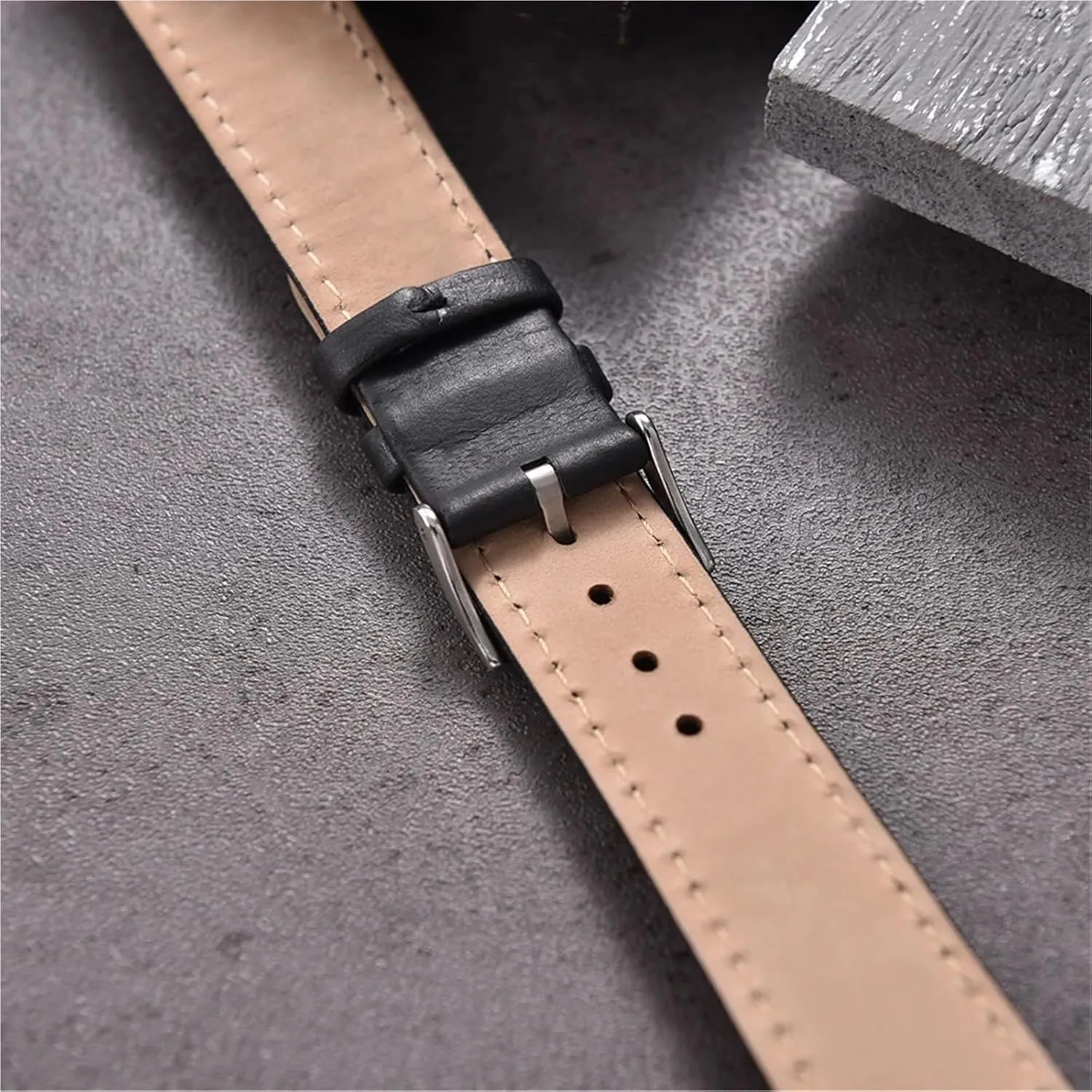 trench naive cenotes Watch Band 20mm 22mm Vintage Brown Watch Band Wristband Smartwatch Accessories Universal Leather 