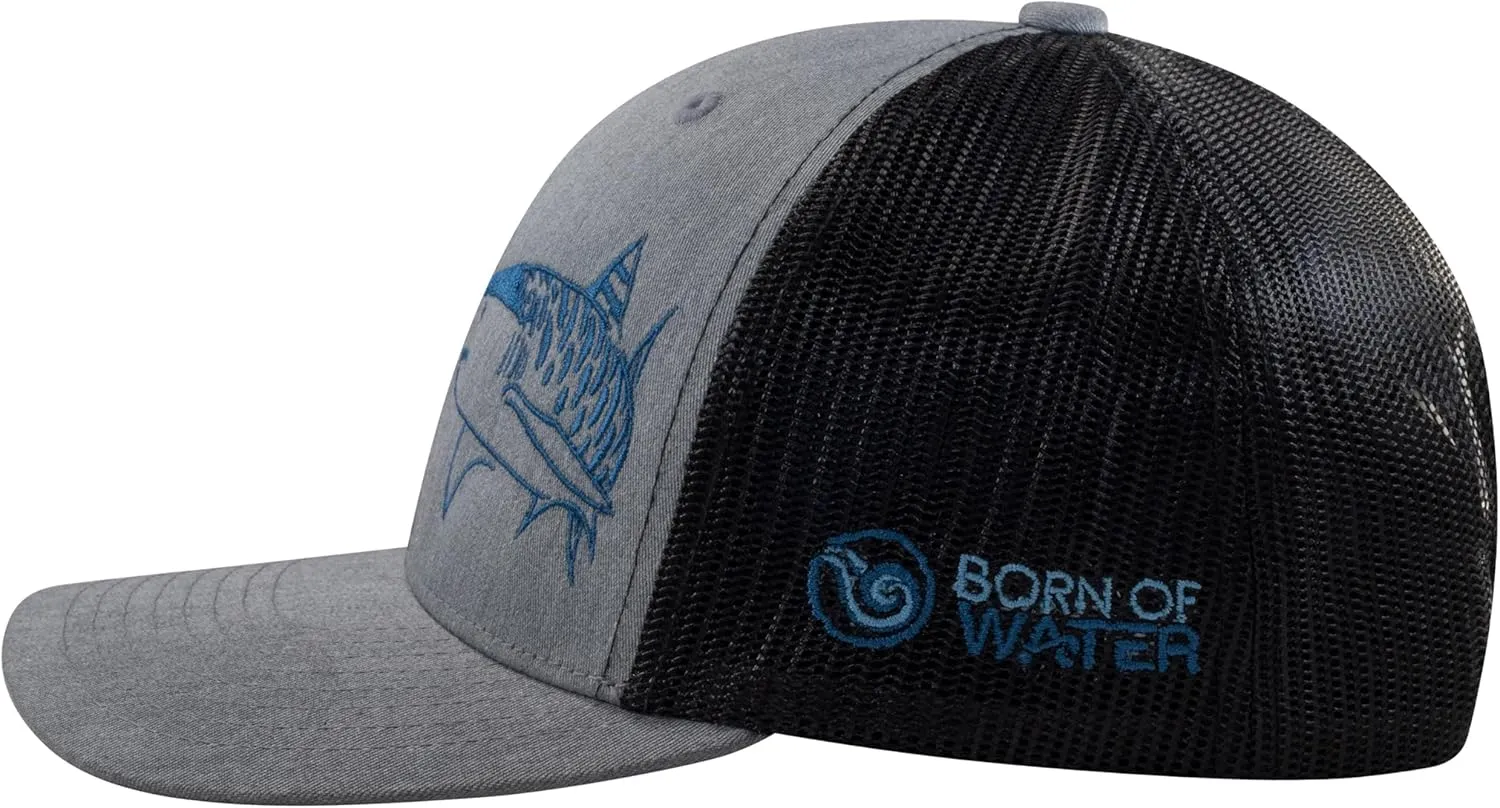 Trucker Hat: locomotion kennel paraphrase goldfish helplessness passive Mens Adjustable Snapback for Fishing, Spearfishing Shark Scuba Diving 