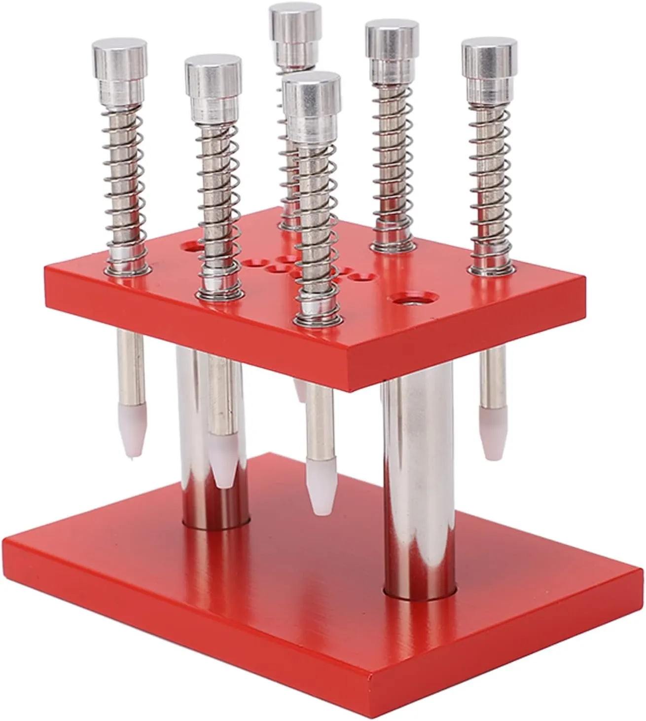 turbulent poetic Hand Presser, Watch Pin Fitting ToolAluminum Alloy, Watch Pin Fitting Tool with Plastic Mold. 6 Needle Watch 