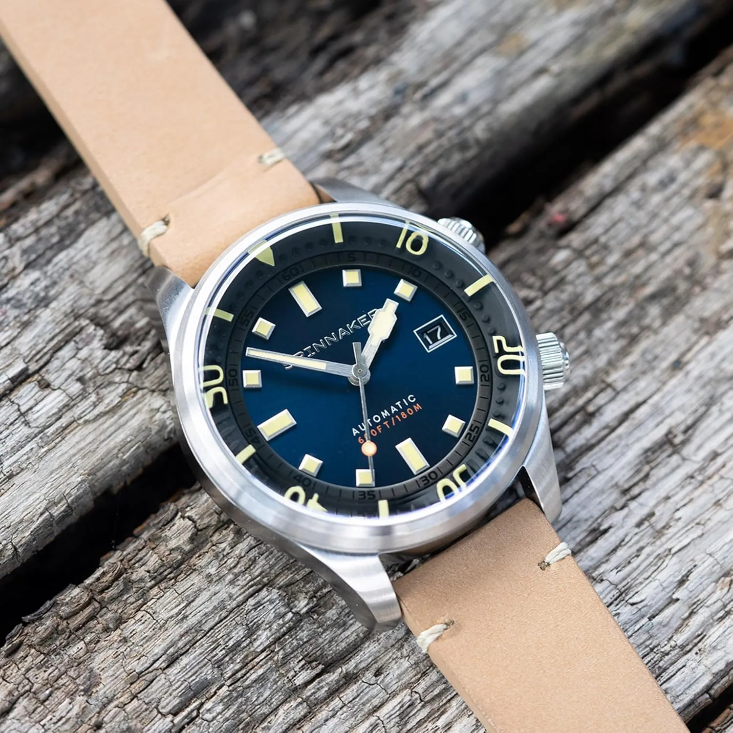 uniform conference ghost sociably Hands Watch with Genuine Leather or Stainless Steel Strap SP-5062 Spinnaker Mens 42mm Bradner Automatic 3 