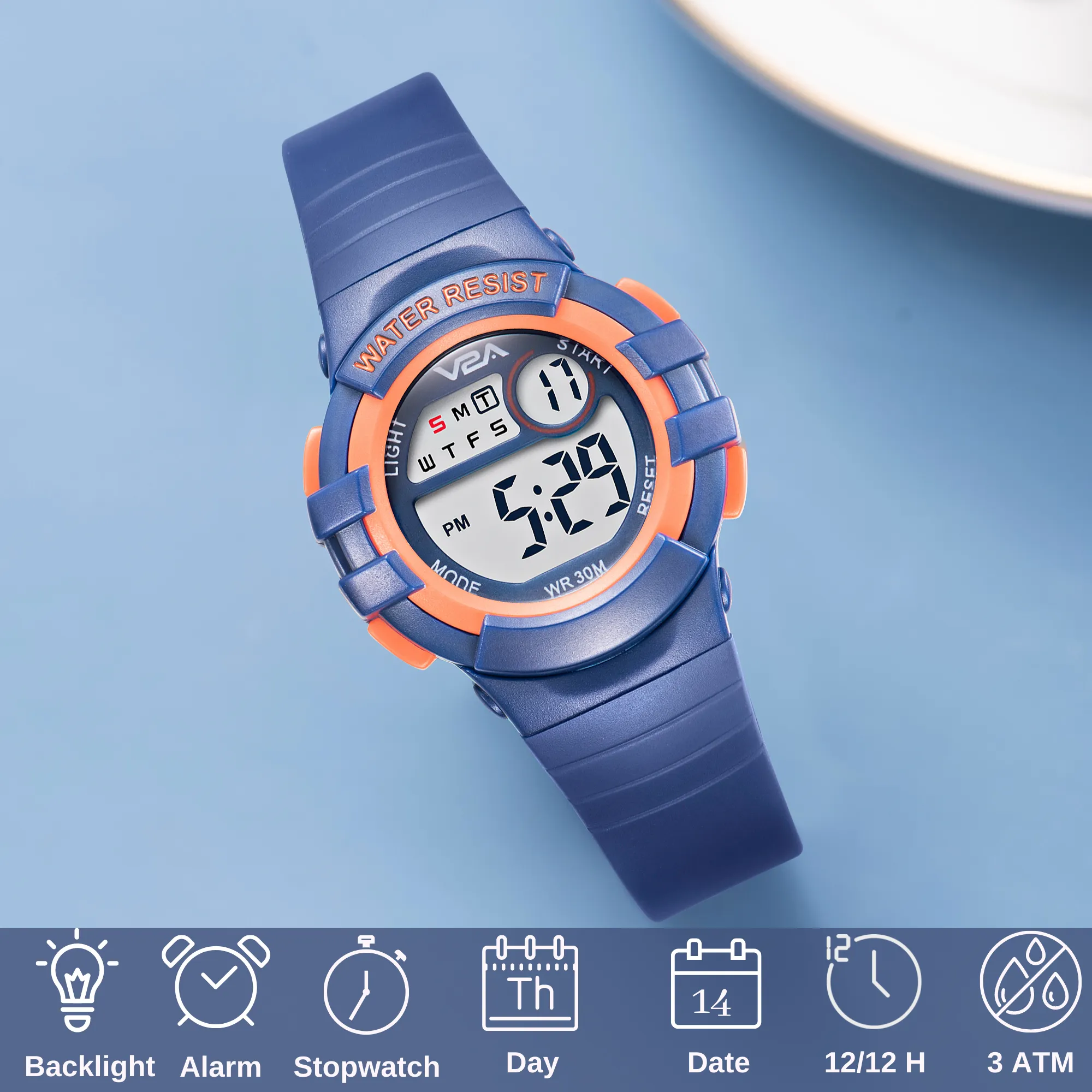 V2A Digital Watch for Boys – Kids Between 3 to 10 Years of Age Multi-Functional 30 M Waterproof Digital Sports Watches for Boys| Watch for Kids Age 3 5 6 7 8