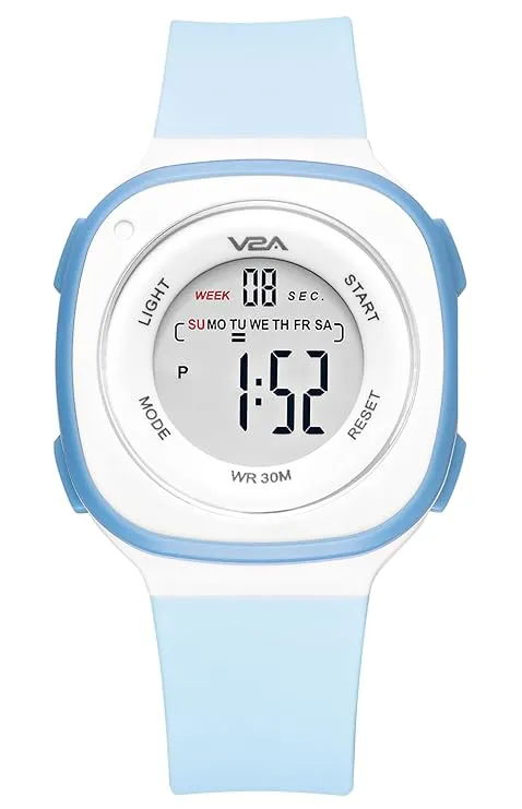 V2A Digital Watch for Girls – Kids Between 4 to 14 Years of Age Multi-Functional 30 M Waterproof Digital Sports Watches for Girls | Digital Watch for Girls age 4 5 6 7 8 9