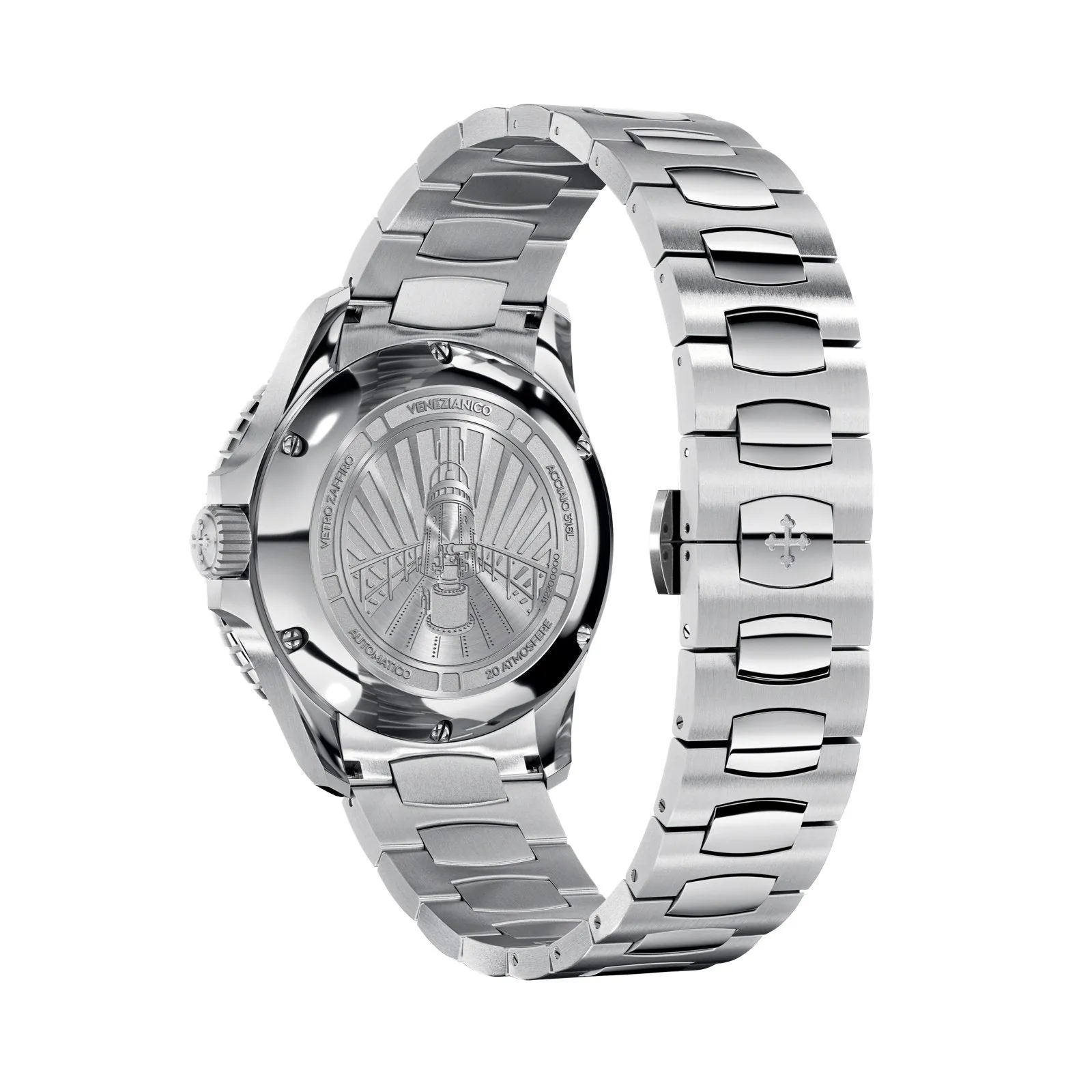 Venezianico Automatic Watch Nereide 39 Canova Bracelet Black 3121504C