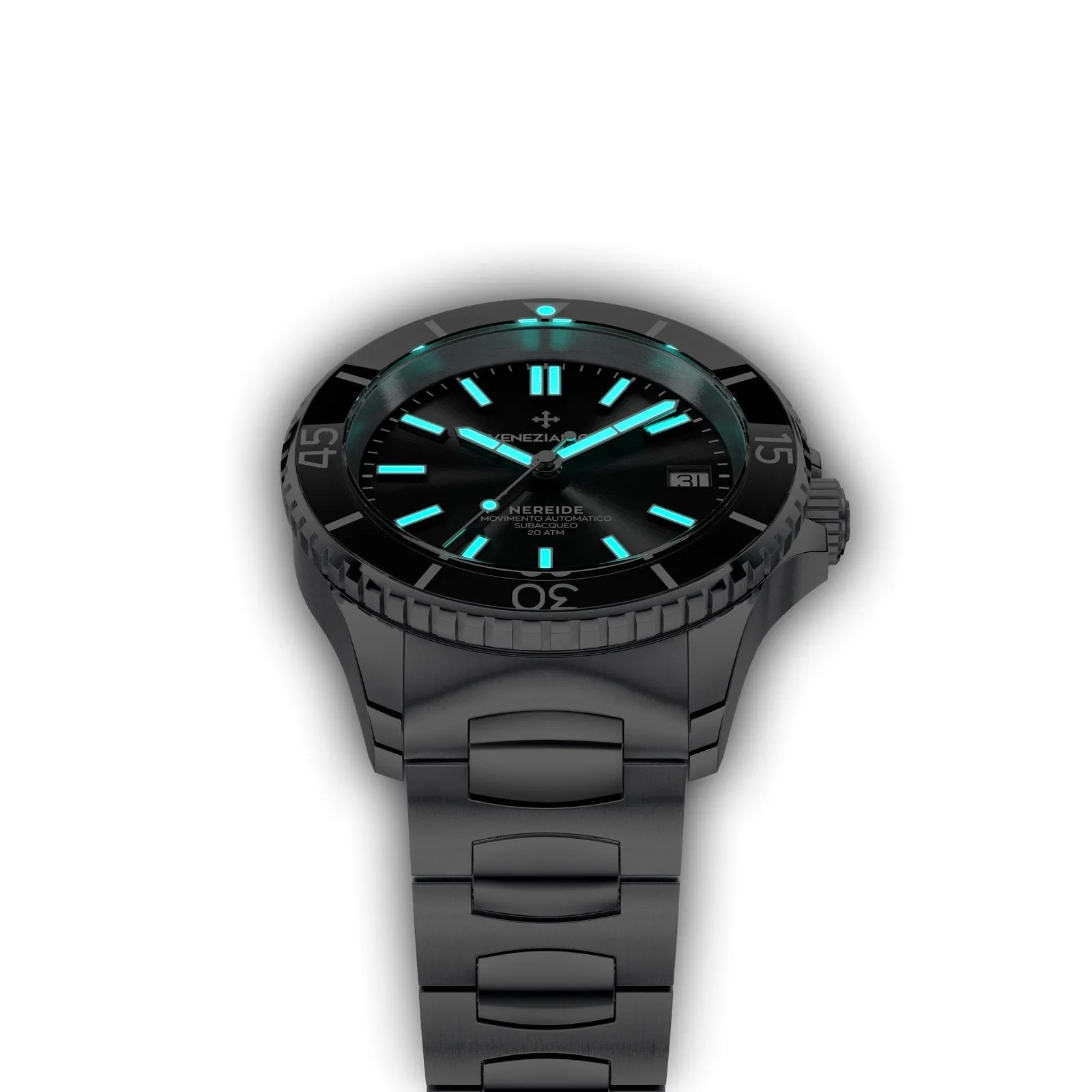 Venezianico Automatic Watch Nereide 39 Canova Bracelet Black 3121504C
