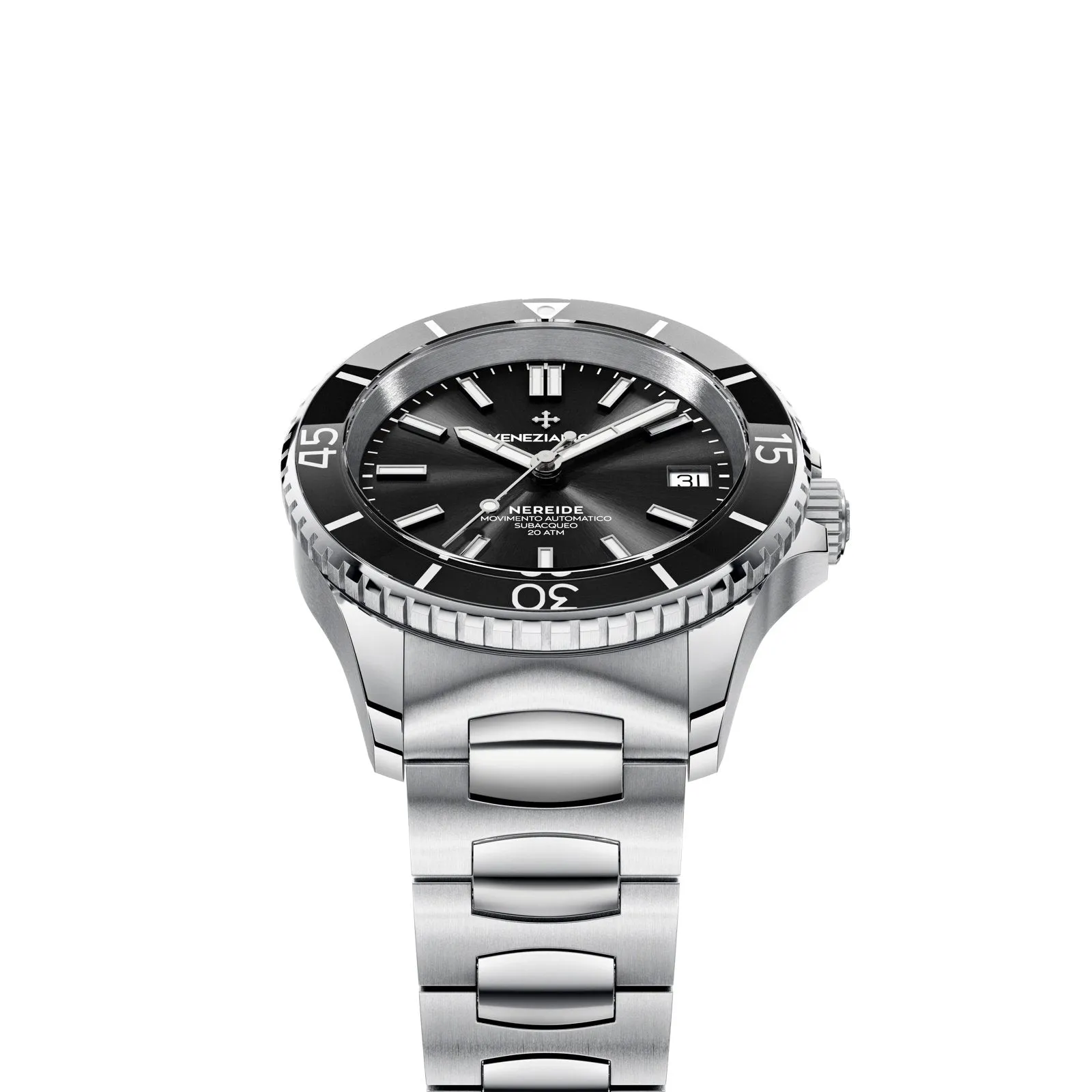 Venezianico Automatic Watch Nereide 39 Canova Bracelet Black 3121504C