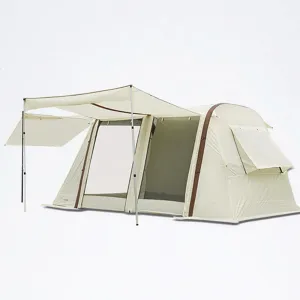 virgo for 5-8 People Rain Coating Three Sides Vented Quick Set Up Inflatable Glamping Tent Outdoor Blow Up Tent Inflatable Camping Tent Suitable 
