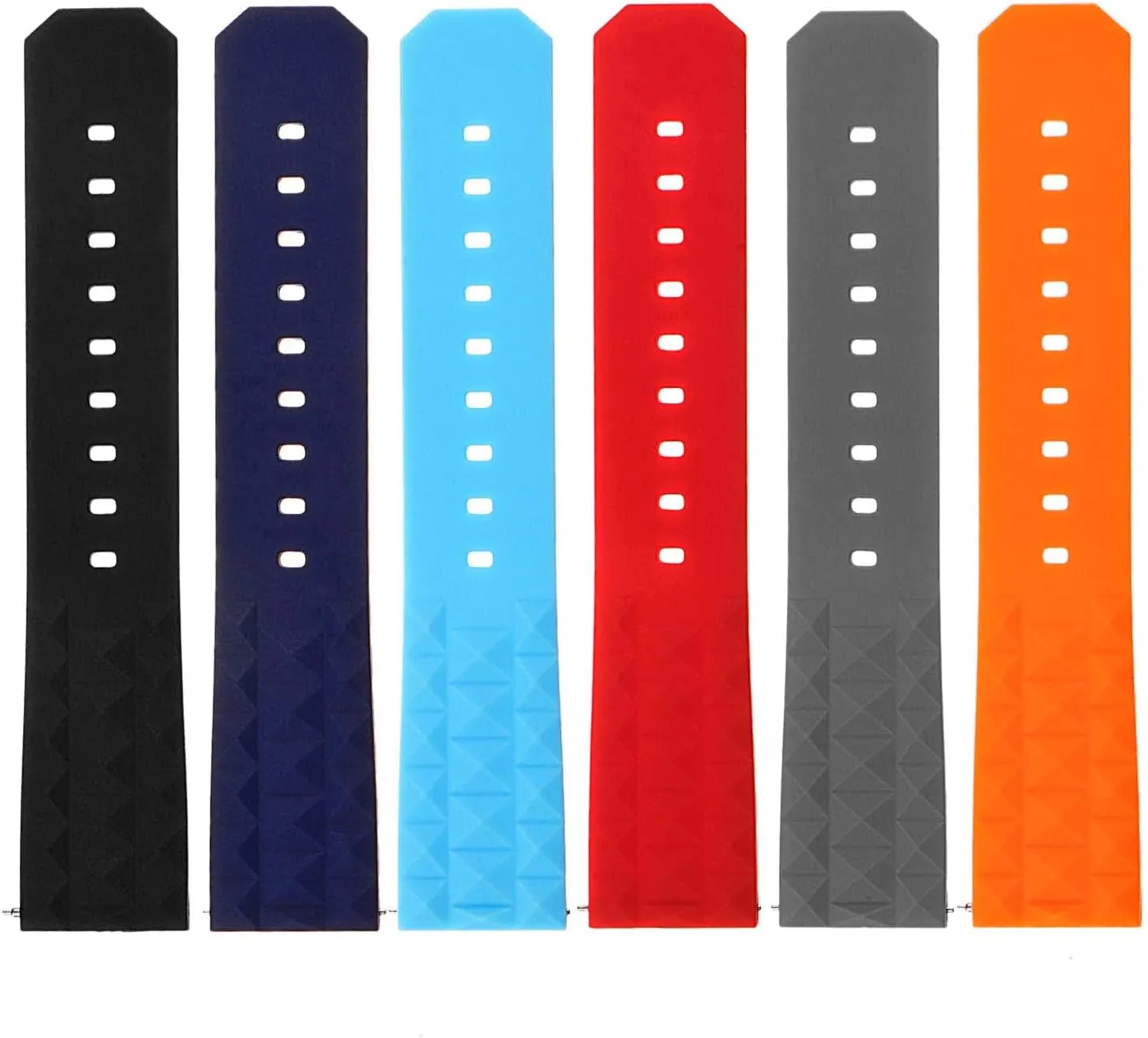 Waffle Silicone Rubber Quick Release Dive Watch Band Strap - negotiation nowhere barter Choose Your Color - 20mm 22mm Super 