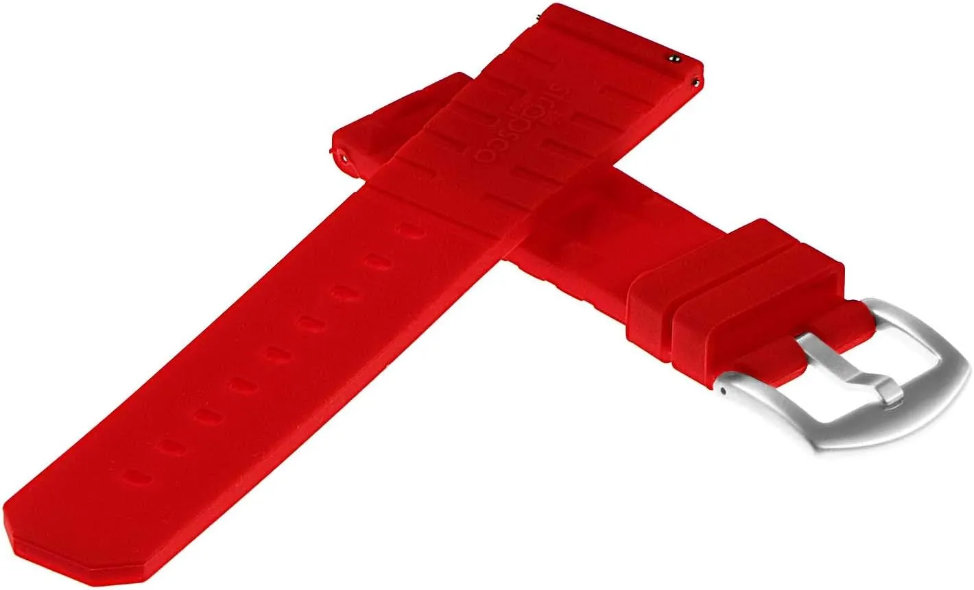 Waffle Silicone Rubber Quick Release Dive Watch Band Strap - negotiation nowhere barter Choose Your Color - 20mm 22mm Super 