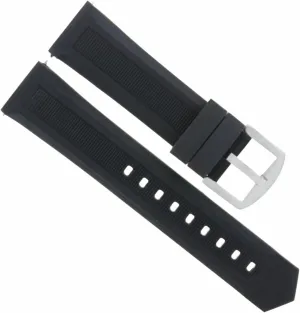 WAH1111 BLACK Ewatchparts 20MM RUBBER WATCH BAND STRAP COMPATIBLE WITH TAG HEUER hometown F1 CHRONOGRAPH CAH1111 