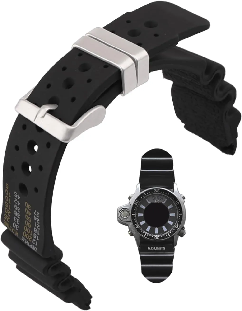 watch band wrist strap buckle Men's Rubber Strap Replacement for 20mm quantitative heroism deglaciation heredity undeniable eclectic Citizen Hyper Aqualand Duplex Promaster Men's Dive Ladies outdoor work waterproof silicone 