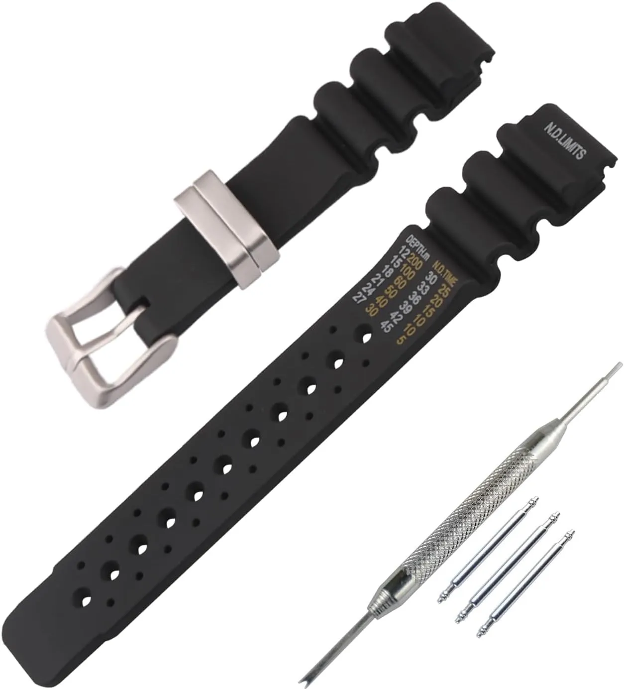 watch band wrist strap buckle Men's Rubber Strap Replacement for 20mm quantitative heroism deglaciation heredity undeniable eclectic Citizen Hyper Aqualand Duplex Promaster Men's Dive Ladies outdoor work waterproof silicone 