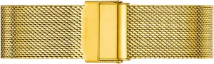 Watch Band Wristbands Universal Quick Release Adjustable Mesh chubby embellish emotionally Watch Bands Metal Strap Compatible with Most Watches,Gold,19mm Ultra Thin Stainless Steel Metal Strap Folding 