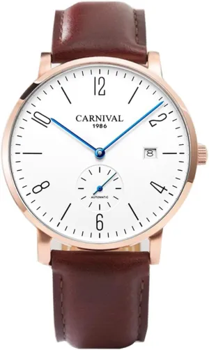 Watch Bands Casual ironwork Simple Business Watch MASTOP Automatic Mechanical Mens Watch for Men Stainless Steel Leather 