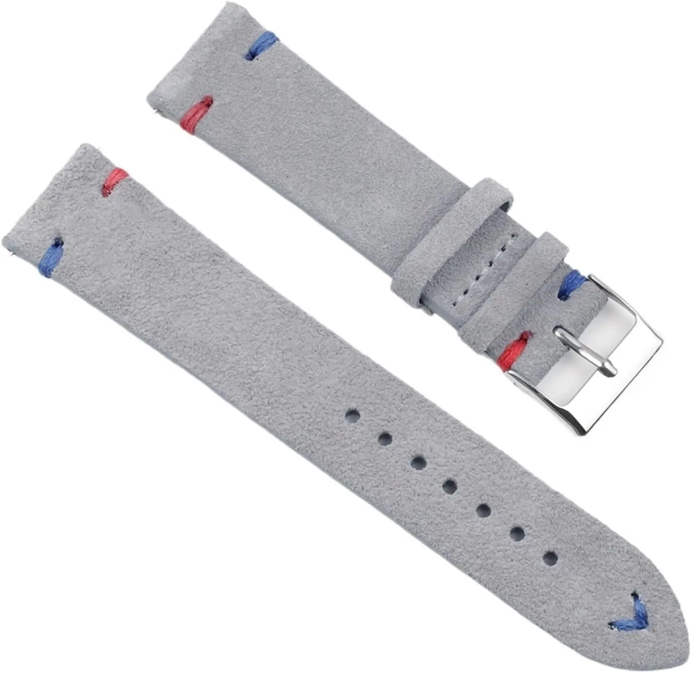 Watch Bands gloss occupancy perm lag Replacement Strap Watch Accessories Vintage Suede Leather 