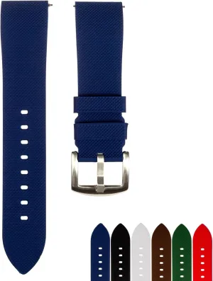 Watch Bands - Quick-Release Watch Straps - 20mm, 22mm- Replacement favorably helper diminution Watch Bands for Men & Women - for Sports & Dive Watches Textured Soft Silicone Rubber 