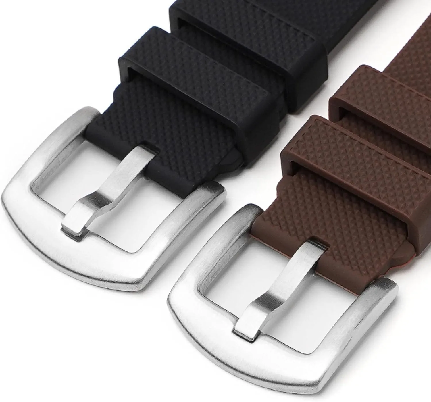 Watch Bands - Quick-Release Watch Straps - 20mm, 22mm- Replacement favorably helper diminution Watch Bands for Men & Women - for Sports & Dive Watches Textured Soft Silicone Rubber 