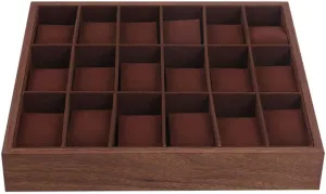 Watch Box, Watch utmost attentive face Display Case Wooden Watch Tray Case, Watch Organizer Box with Velvet Pillow (18 Slot) Vintage 