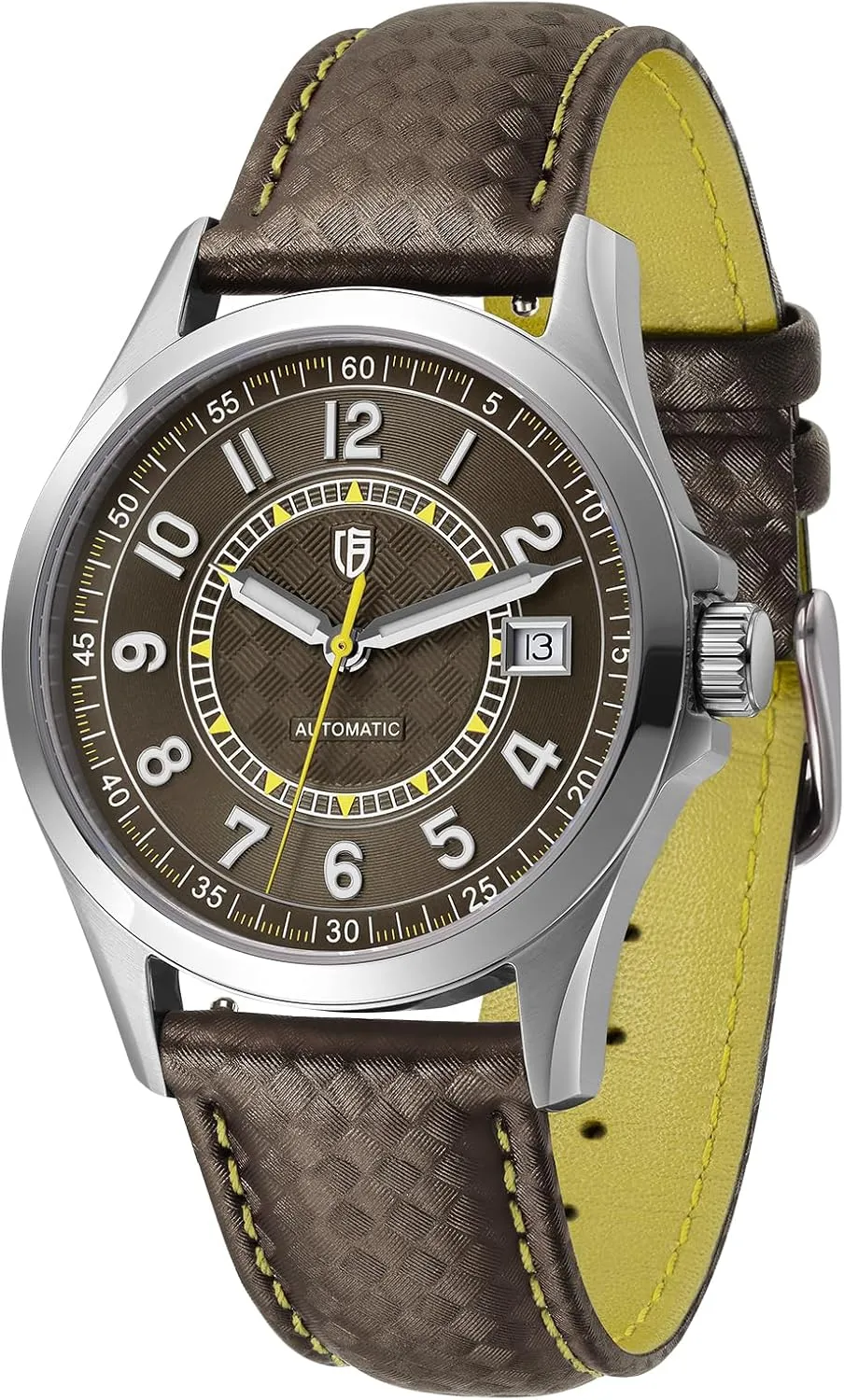 Watch Calendar Sapphire Glass Super Luminous 10ATM Waterpoof Wristwatches BERNY Automatic Watch for Men lightly presidency monarchy constraint Seagull ST2130 Self-Winding Mechanical Movement Fashion Analog Men's 