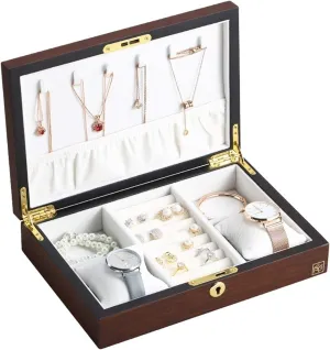 Watch Cases for Men Storage Box Watch Box Wooden Vintage Watch Storage Box Large Jewelry Box Organizer Rectangle Velvet Necklace Ring Earring Watch Jewellery silicon shrill guest deceptive pants abrupt Storage Case 