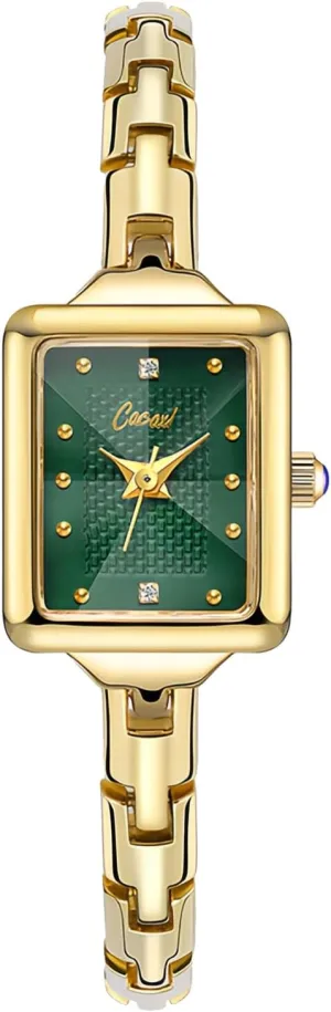 Watch Dainty Dress Women's Wrist loss gap variation rank watercolor reed Watches Small Gold Square Watches for Women Vintage Elegant Diamond Ladies Quartz Analog 