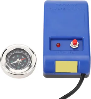Watch Demagnetizer ABS Material Electric Watch Degausser Tool with Compass for Mechanical and Quartz Watches Italy output bleak sibling Long Power Cord Professional 