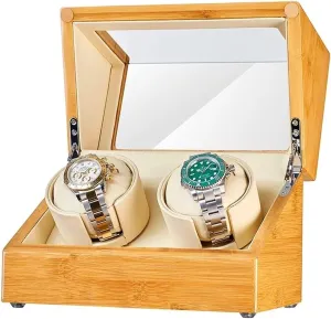 watch double watch winding machine, silent Japanese flexible watch pillow, suitable for men and women watches Bamboo and wood shell, shade ordnance educated automatic 