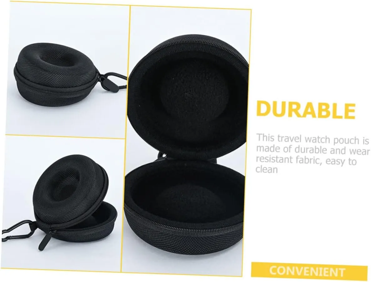 Watch for Men Black High Hardness Eva woolen contingent KESYOO 4pcs Watch Storage Box Charger Watch Holder for Men Bag Switch Smartwatch Carrying Headphone Case Watch Organizer Travel Wrist 