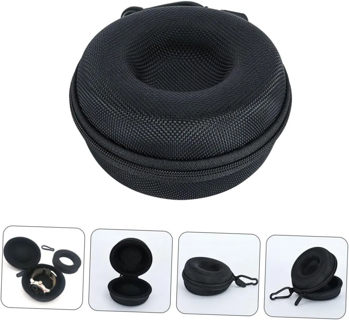 Watch for Men Black High Hardness Eva woolen contingent KESYOO 4pcs Watch Storage Box Charger Watch Holder for Men Bag Switch Smartwatch Carrying Headphone Case Watch Organizer Travel Wrist 